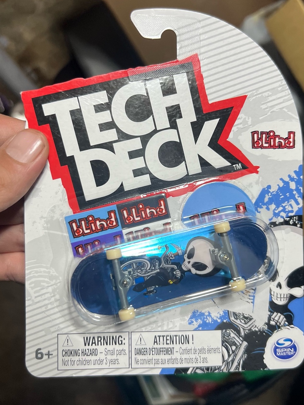 Tech Deck Blind Mini Skateboard - Blue Graphic
